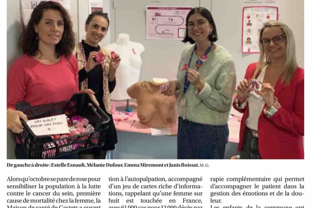 Estelle Esnault : Sophrologue à Castets, Au Cœur d’Octobre Rose